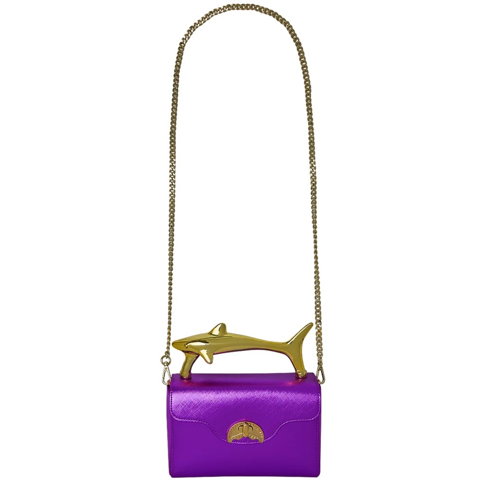 Sprayground Sharks Of The Gold Ocean Clutch - Picture 7 of 11